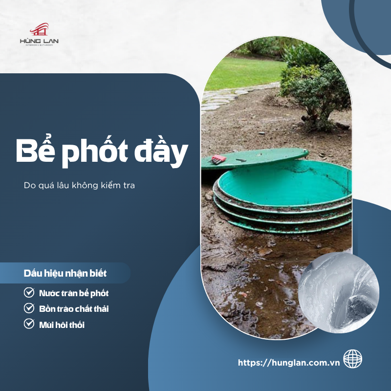 bể phốt bị đầy