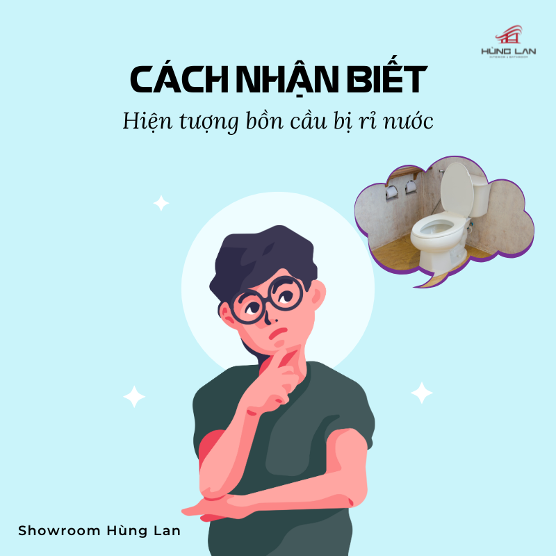 cách nhận biết bồn cầu bị rỉ nước