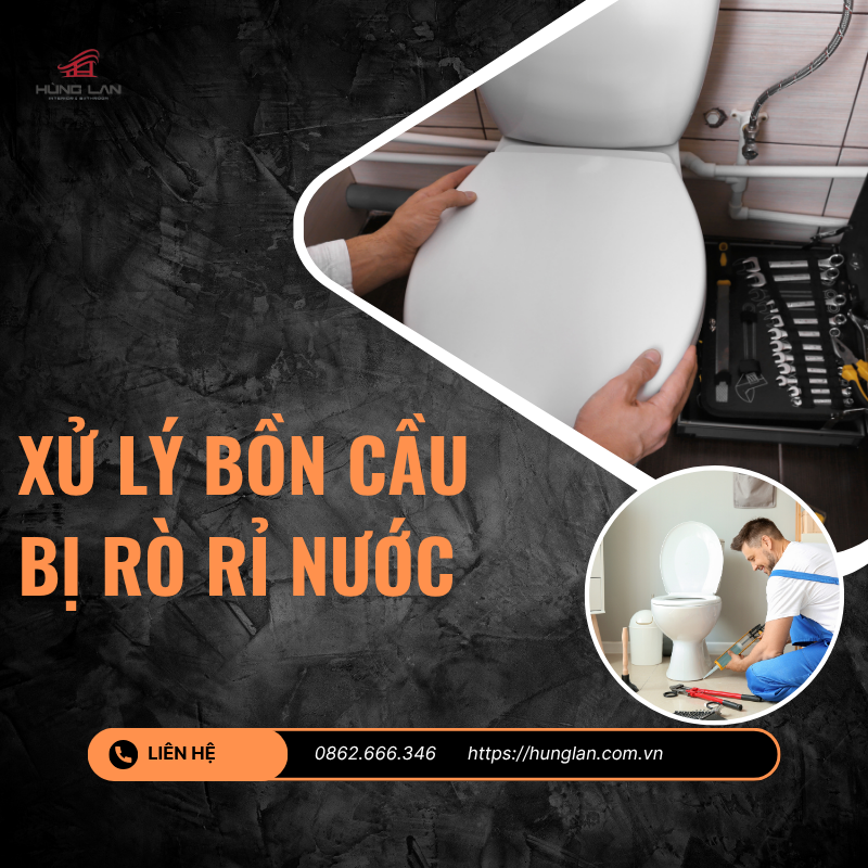 cách xử lý bồn cầu rò rỉ nước