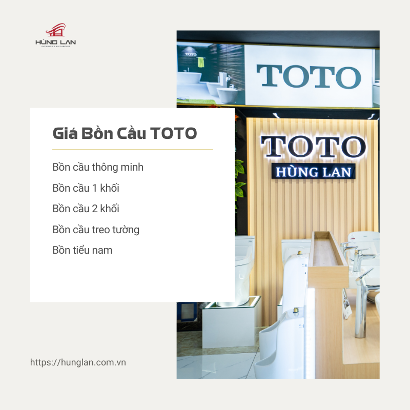 giá bồn cầu toto