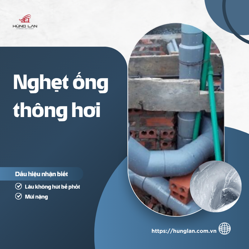 nghẹt ống thông hơi bể phốt