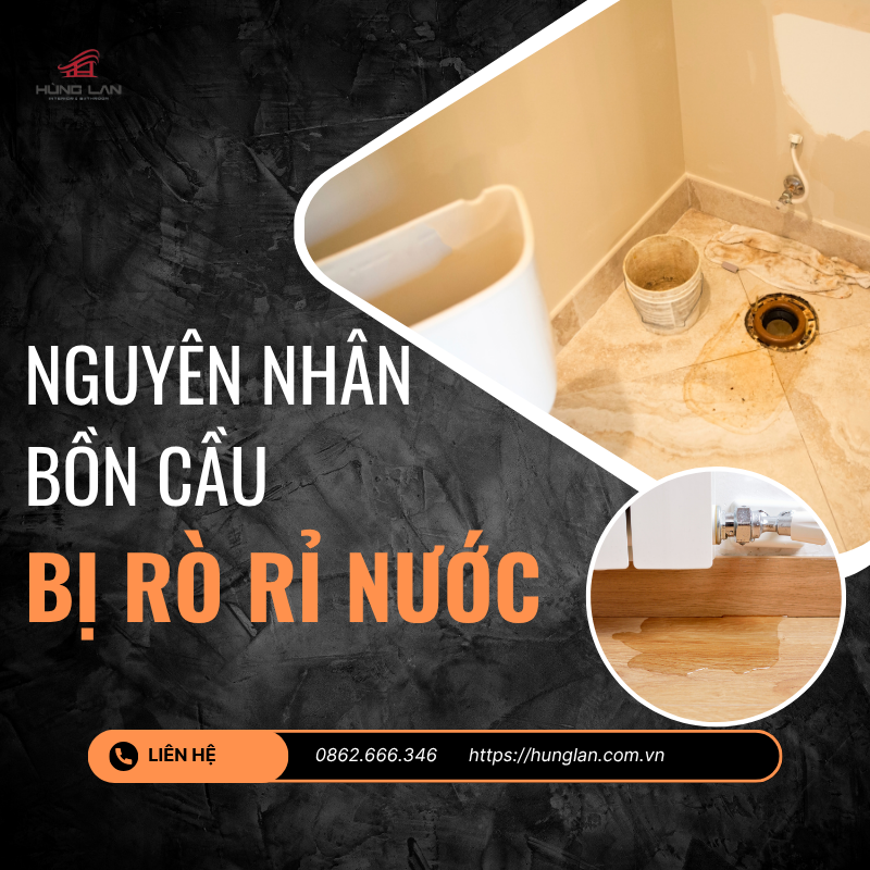 nguyên nhân bồn cầu bị rò rỉ nước