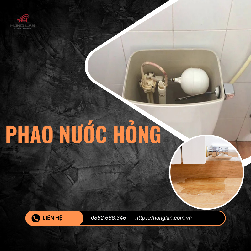 phao nước bồn cầu bị hỏng