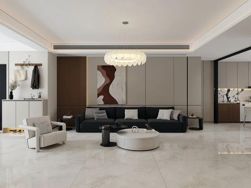 Xem ngay 30+ mẫu gạch lát nền phòng khách biệt thự phong cách hiện đại