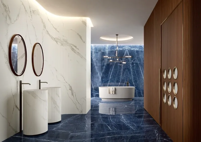 20+ mẫu gạch ốp tường màu xanh dương thanh lịch, ấn tượng cho không gian sống