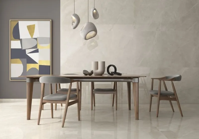 Cách chọn kích thước gạch ốp tường cho phòng khách chuẩn với diện tích phòng