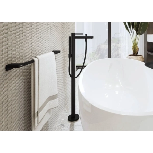 Thanh treo khăn đơn màu đen HansGrohe 41747677