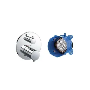 Van điều chỉnh nhiệt độ kèm phụ kiện âm tường TOTO TBV01408B/TBN01001B