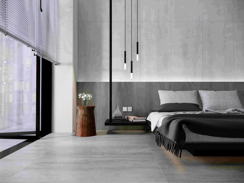 Gạch Eurotile 80x80cm lát phòng ngủ hiện đại