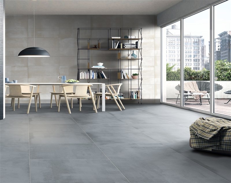 Gạch lát nền vân xi măng 60x60cm