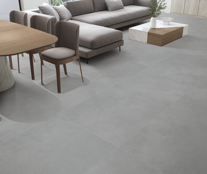 Gạch lát nền 80x80cm vân xi măng hiện đại