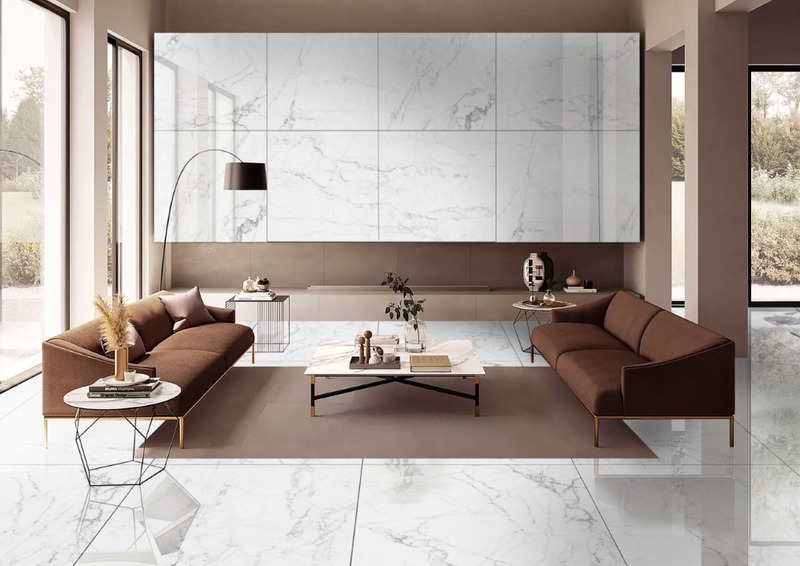 Kích thước 80x80cm ốp tường phòng khách