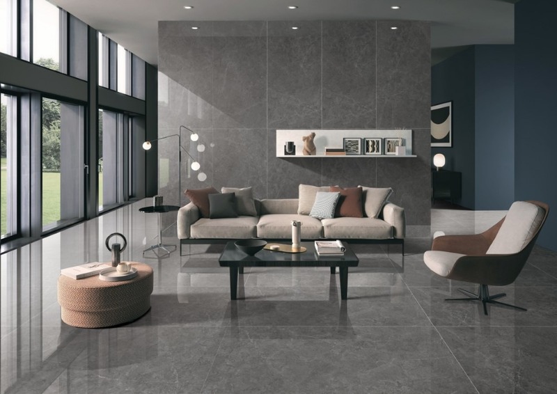 Kích thước 75x150cm ốp tường phòng khách