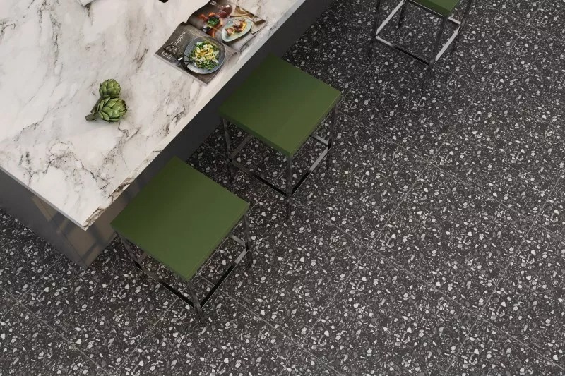 Gạch Terrazzo lát phòng bếp