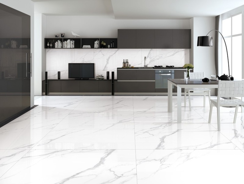 Gạch ốp tường phòng khách phong cách hiện đại