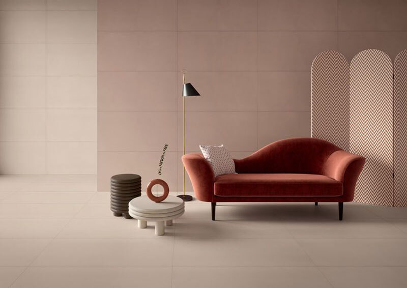 Phối màu gạch ốp tường mệnh Hỏa