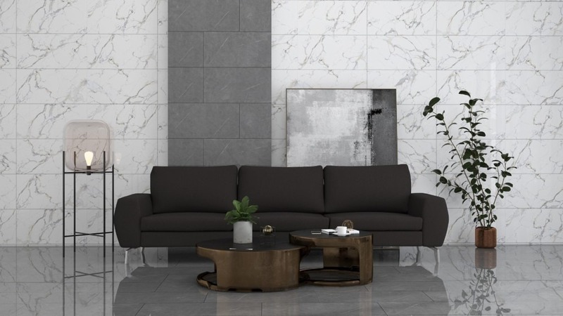 Phối màu gạch ốp tường theo quy tắc 60-30-10